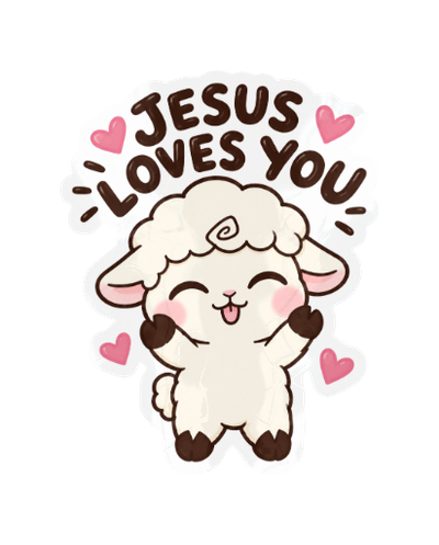 Jesus Loves You Sticker